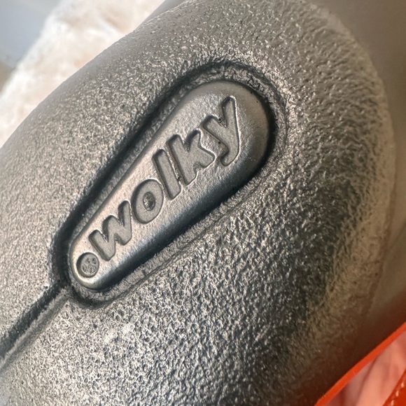 Wolky Orange Leather Women's Sandals - Picture 7 of 10